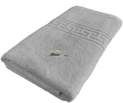 Ralex Pucioasa Prosop baie de corp 70x140 cm Bumbac 100%, Greek Border 500 grame/mp, Gri Prosop