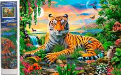 NORIMPEX - Puzzle Pictura cu diamant: Regele junglei 30x40cm - 1 - 39 piese