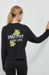 Marmot hosszú ujjú Flowers For Life női, fekete - fekete L