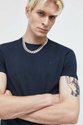 Superdry pamut póló sötétkék, férfi, sima - sötétkék L