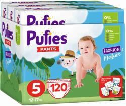 pufies Scutece chiloței Pufies Fashion - Mărimea 5, 12-17 kg, 120 buc (54000199)