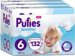 pufies Scutece bebelusi Pufies Sensitive 6, 132 buc (3800024035692)