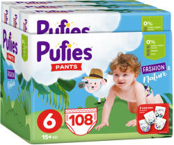 pufies Scutece chilotei Pufies Pants Fashion & Nature 6, 108 buc (23157)