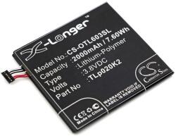 Utángyártott Alcatel Li-polymer 2000mAh C2000023C2