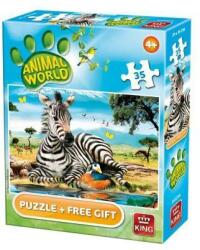 King Puzzle Lumea animala, 35 piese