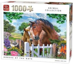 King Puzzle 1000 piese, Horses at the Gate Puzzle
