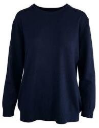Univers Fashion Pulover tricotat fin, decolteu rotund, bleumarin, XL-2XL