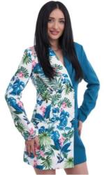  Rochie Tropical-Turcoaz tip Sacou model Riley XS