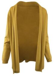 Univers Fashion Cardigan tricotat fin, galben mustar, L-XL