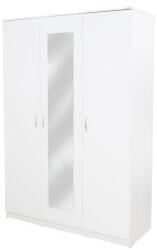 Spectral Mobila Dulap Soft 3 usi cu oglinda, alb, 135 x 200 x 53 cm
