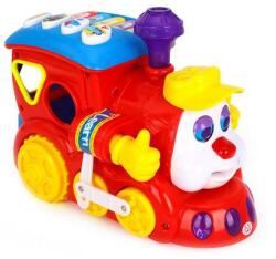 Hola Toys Trenulet educativ cu forme, sunete si lumini Hola Toys