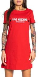 Moschino Rochie tip tricou cu imprimeu logo Love Moschino, Rosu, 42