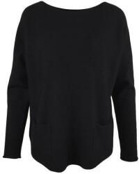 Univers Fashion Pulover, Univers Fashion, tricotat, cu 2 buzunare pe fata, negru, M-L