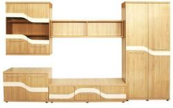 Spectral Mobila Biblioteca Sigma Sonoma/MDF Alb, 330 x 203 x 49 cm - Spectral Mobila