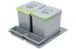 Maxdeco Cos de gunoi Praktico incorporabil in sertar, cu 2 recipiente, pentru corp de 600 mm latime H: 300 mm - Maxdeco