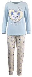 Univers Fashion Pijama dama, Univers Fashion, bluza albastru pal si pantaloni galben pal, 2XL