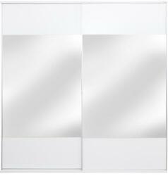 Spectral Mobila Dulap Laguna 2 usi culisante cu oglinzi, 178 x 60 x 210 cm, Alb Garderoba