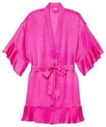 Victoria's Secret Halat dama Victoria's Secret, Satin Lace Trim Robe, Pink, XS/S Intl