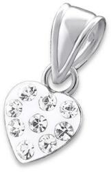 Adorabel Pandantiv din argint in forma de inima cu cristale, White crystal, Adorabel - esteto - 55,39 RON