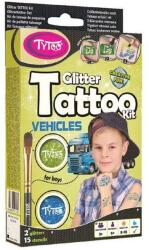 Glitter Tattoo Kit: Vehicles