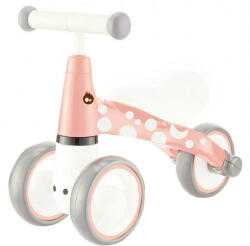 ECOTOYS Bicicleta de echilibru, cu 3 roti, pentru interior / exterior, Ecotoys, Flamingo, pentru copii, 12 - 36 luni, sarcina maxima 20 kg