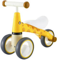ECOTOYS Bicicleta de echilibru pentru copii, roti duble, pentru interior / exterior, max 20 kg, 18 - 36 luni, Ecotoys, Girafa, Galbena