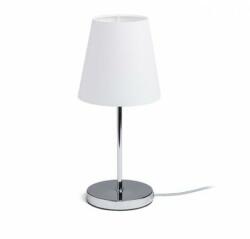 Rendl light studio NYC/CONNY 15/15 asztali lámpa Polycotton fehér/króm 230V LED E27 7W (R14047) - kontaktor