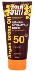 Vivaco Sun Argan Bronz Oil Tanning Cream SPF50 vízálló napozókrém 100 ml