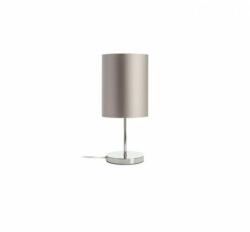 Rendl light studio NYC/RON 15/20 asztali lámpa Monaco galamb szürke/ezüst PVC/nikkel 230V LED E27 7W (R14058)