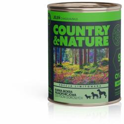 Country&nature Hrana umeda caine, cu cerb si cuscus 800 g