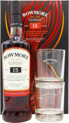 Bowmore 15 éves Scotch whisky 0, 7l 43% + 2 pohár DD