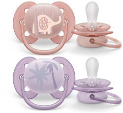 Philips játszócumi Ultrasoft Premium állatos 0-6hó lányos 2db - babycenter-online
