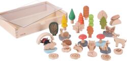 TickiT Set de 37 figurine din lemn pentru activitati educative Padurea (TIK73552) - ookee