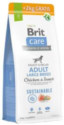 Brit BRIT CARE Dog Sustainable Adult Large Breed Chicken & Insect 12kg+2kg + MEGLEPETÉS A KUTYÁDNAK