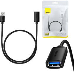 Baseus USB 3.0 Extension male to female, AirJoy Series, 0.5m (black) (30469) - pcone