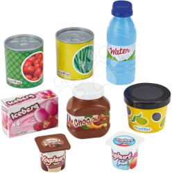 Ecoiffier Élelmiszerek hálóban Food Net Écoiffier joghurtok konzervekkel 8 drb 18 hó-tól (ECO16230-C)