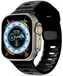 Apple Watch 4-6, SE, SE (2022) (38 / 40 mm) / Watch 7-9 (41 mm), szilikon pótszíj, állítható, TP IconBand Line, fekete