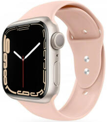 Apple Watch 4-6, SE, SE (2022) (38 / 40 mm) / Watch 7-9 (41 mm), szilikon pótszíj, állítható, két lyukas rögzítés, TP IconBand, rózsaszín