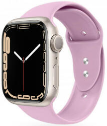 Apple Watch 4-6, SE, SE (2022) (38 / 40 mm) / Watch 7-9 (41 mm), szilikon pótszíj, állítható, két lyukas rögzítés, TP IconBand, lila