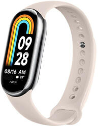 Xiaomi Mi Smart Band 8 / 9, szilikon pótszíj, állítható, TP IconBand, bézs - tok-shop