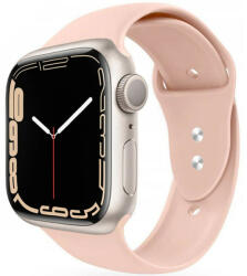 Apple Watch 4-6, SE, SE (2022) (42 / 44 mm) / Watch 7-9 (45 mm) / Watch Ultra 1-2 (49 mm), szilikon pótszíj, állítható, két lyukas rögzítés, TP IconBand, rózsaszín