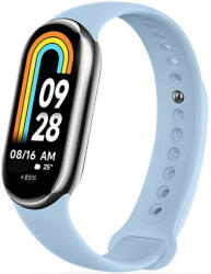  Xiaomi Mi Smart Band 8 / 9, szilikon pótszíj, állítható, TP IconBand, világoskék