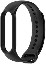  Xiaomi Mi Band 5 / Mi Band 6 / Mi Smart Band 7, szilikon pótszíj, állítható, TP IconBand, fekete - tok-shop