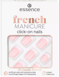 Unghii false cu lipici, French Manicure click-on, Classic French 01, Essence
