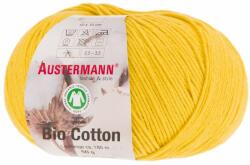 Austermann Fir textil organic Austermann, Bio Cotton Color 23 pentru tricotat si crosetat, 100% bumbac organic, Galben, 180 m (98299-23) - cusutsibrodat