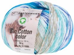Austermann Fir textil organic Austermann, Bio Cotton Color 116 pentru tricotat si crosetat, 100% bumbac organic, Turcoaz, 180 m (98300-116) - cusutsibrodat