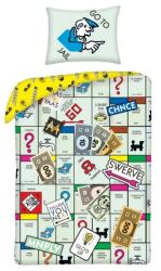 Halantex Monopoly mintás ágyneműhuzat szett vászontáskában