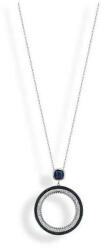 Victoria Ezüst színű kék, fehér köves nyaklánc - lord