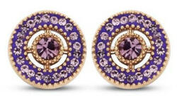 Victoria Rose gold színű rózsaszín köves fülbevaló - lord - 2 694 Ft