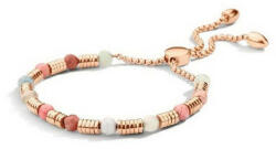 Victoria Rose gold színű színes gyöngyös karkötő - lord